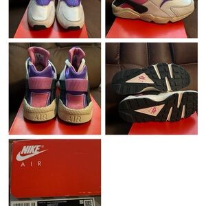 Men’s NIKE HUARACHE PRM PLAYFUL PINK BLUE JOY Sail White #FB9697-001